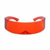 Partybrille Visier Wrap Shield Großer Spiegel Sonnenbrille Persönlichkeit Modebrille Reiten Winddichte Brille