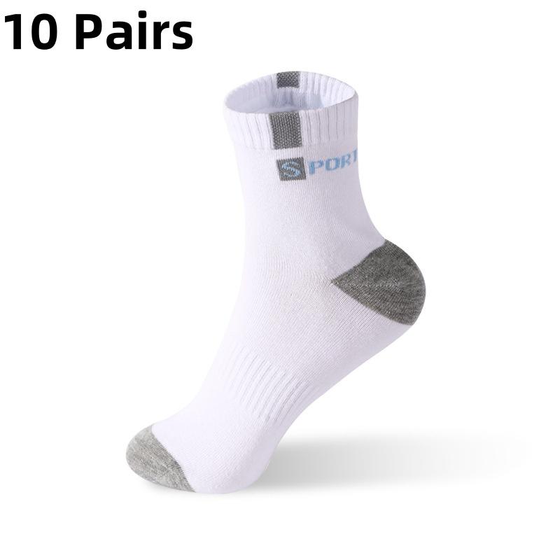5/10 Paar Herren Bambusfaser Herbst Winter Herrensocken Atmungsaktiv Baumwolle Sportsocke Atmungsaktiv Deodorant Business Socken Größe 37-43