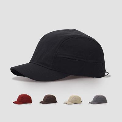 Practical Styles Baseball Hat Short Brims Sun Protective Soft Men Hat Ideal for Hiking Running Cycling Activities