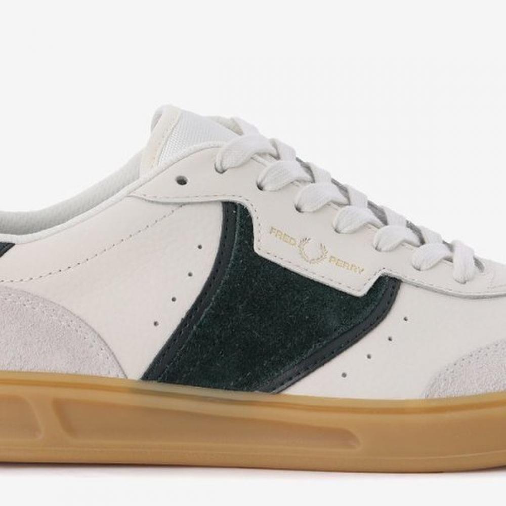 Fred Perry Men S SneakerS B4 Textured Leather Suede Sfpm2612323 760