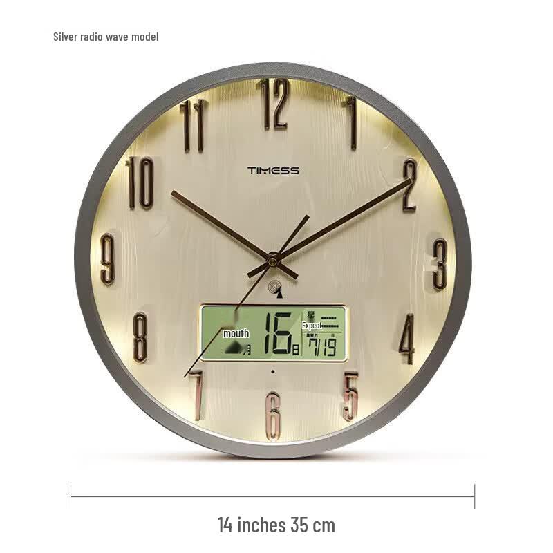 Timess Smart Luminous Radio Wall Clock