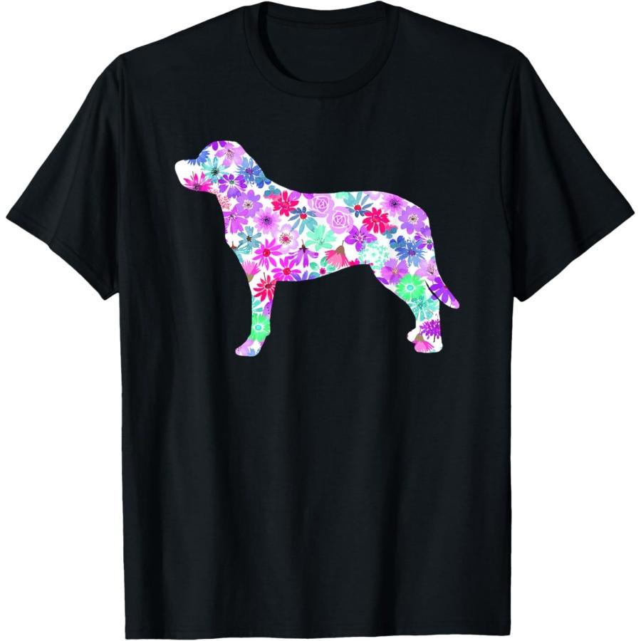 

Colorful Watercolor Art Floral Flower Labrador Retriever T-Shirt XXXXXL разноцветный