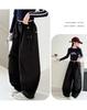 Girls' Korean Style Wide-Leg Cargo Pants - Spring/Autumn 2025 Collection