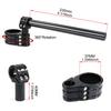 Motorcycle Handlebar Clip-On Handle Bar Raiser Universal Fit For 37mm 41mm 43mm 50mm 53mm 55mm Adjustable Clip-ons Handlebar