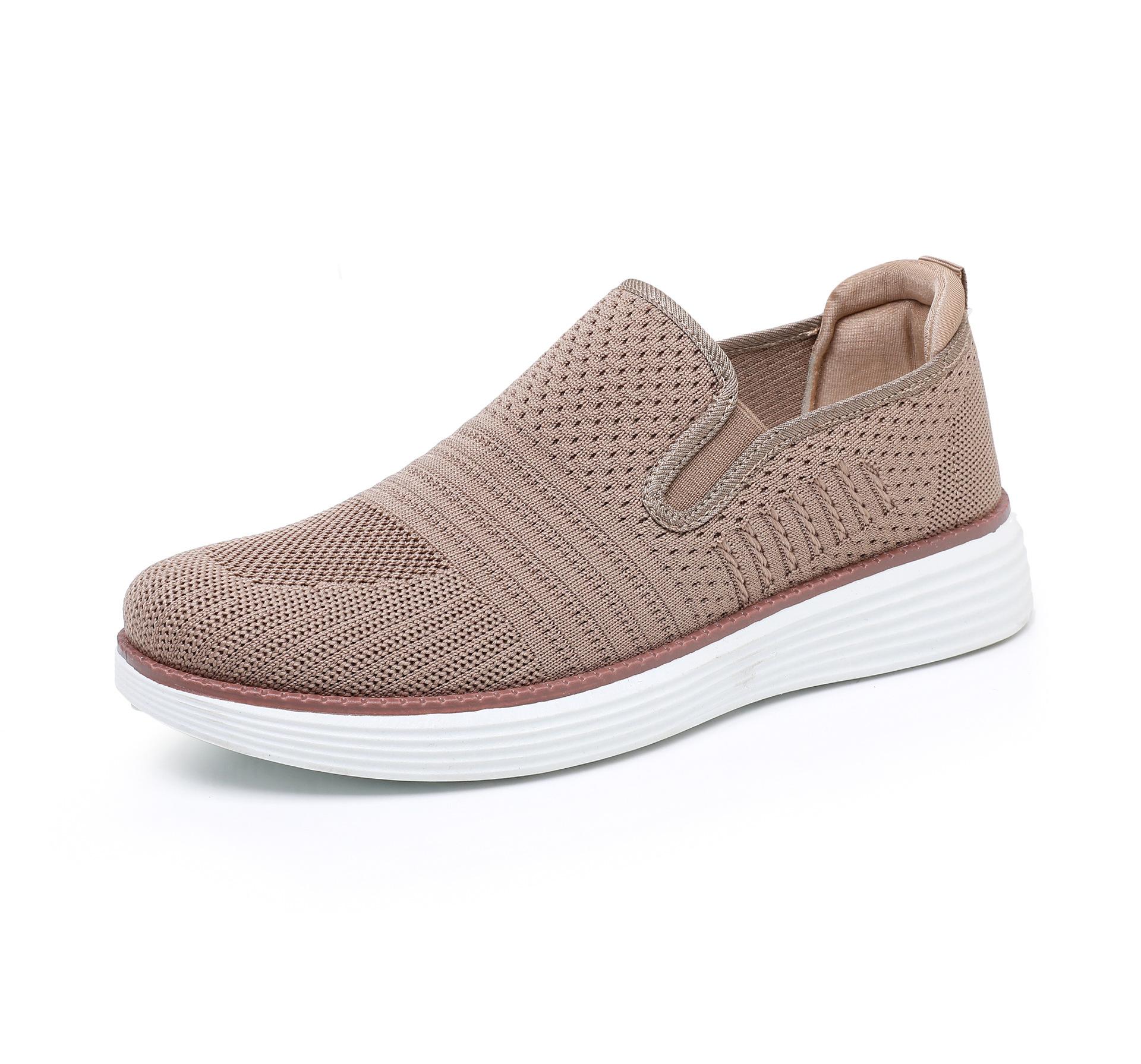 

Мужская обувь 2025 весна новая удобная ленивая с мягкой подошвой повседневная одинарная обувь дышащая нескользящая удобная обувь для ходьбы на открытом воздухе 45 хаки