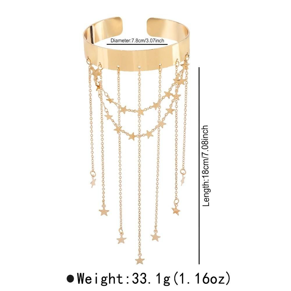 Zinc Zinc Alloy Fringe Arm Cuff Bracelets Adjustable Open Upper Arm Bracelet  Arm Accessories
