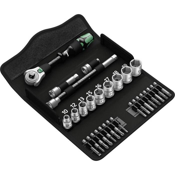 28-piece Socket Set 3/8 Inch Zyklop Speed Wera 05004046001