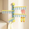 Anti-slip Suction Cup Sock Clip Dopamine Clothes Drying Holder Convenient Sock Clip Hanger  Balcony