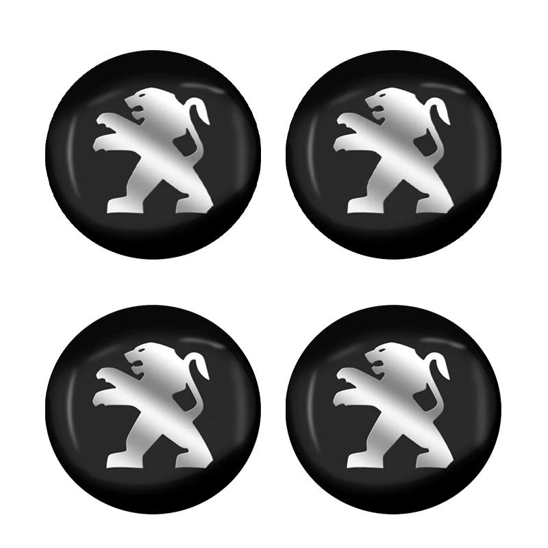 

Car Sticker 4pcs 56mm Car Wheel Center Hub Cap Rim Cover Emblem Stickers For Peugeot 407 508 2008 5008 307 308 3008 206 207 208