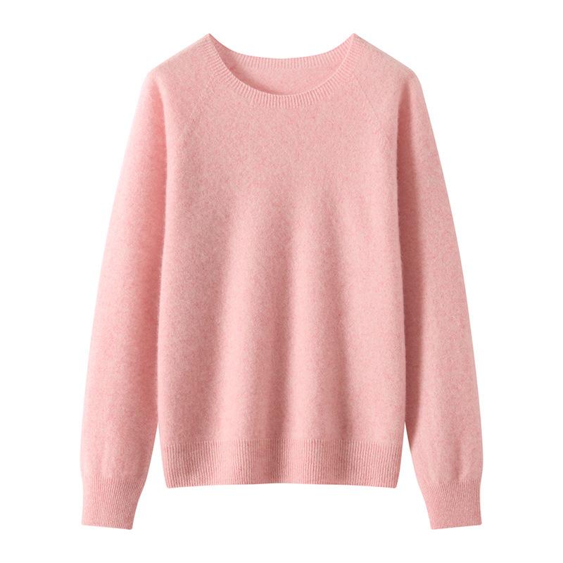 Autumn Winter Cashmere Knit Base Layer: Soft, Comfortable, Versatile Solid Color Pullover