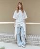 ARTID Heart Graphic Oversized Short Sleeve T-Shirt_White