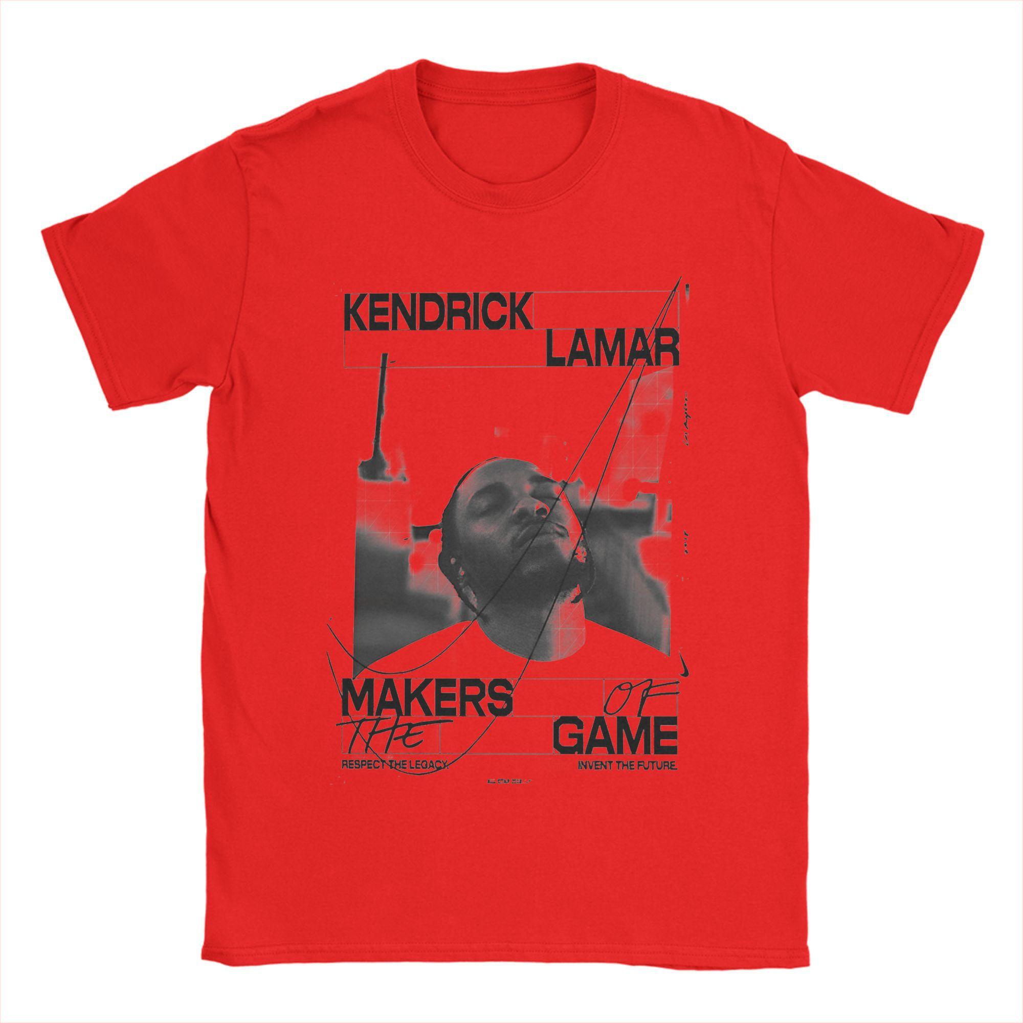 Мужская футболка Kendrick Lamar Смешная футболка из чистого хлопка Футболка с коротким рукавом Футболка с круглым вырезом Топы 4XL 5XL S