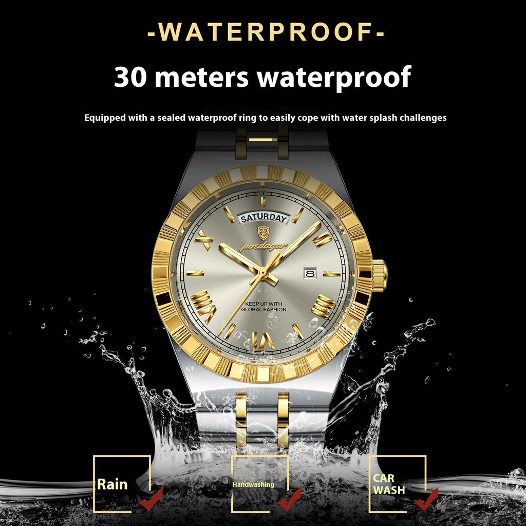 Top Brand Ultra Thin Men's Watch New Waterproof Luminous Quartz Watch