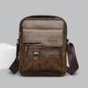 New Messenger Bag Men's Shoulder Bag Retro Vertical Portable Business Men's Bag Casual Men's Leather Bag Satchel