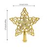 1Pcs Gold Star Christmas Tree Topper Decoration Xmas Tree Ornaments for Home Room Decor 2025 Xmas New Year Gift Accessories