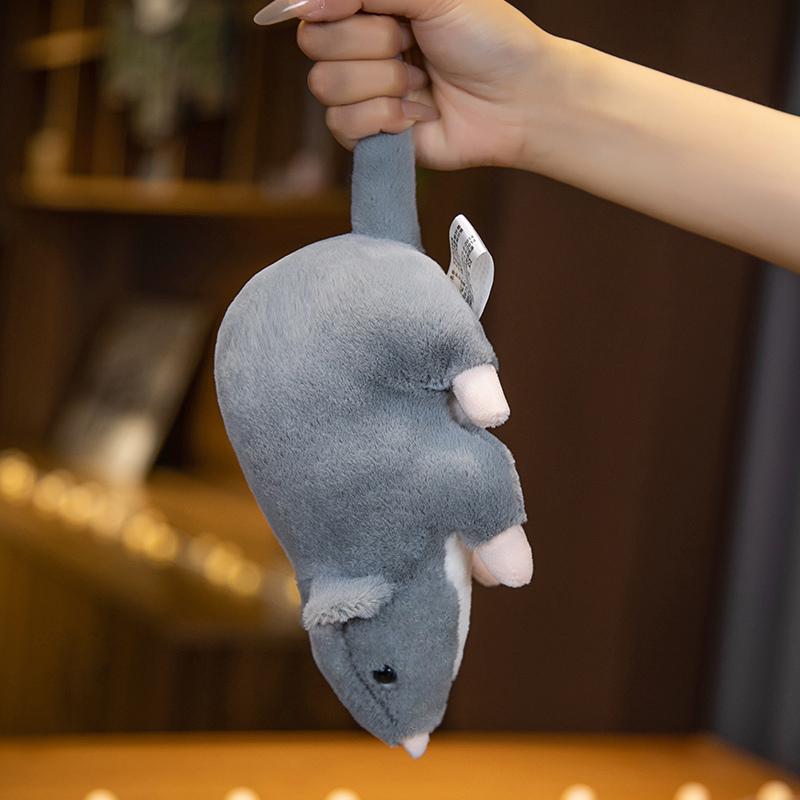 Lifelike Mouse Soft Plush Toy Lovely Grey Mice Full Stuffed Animal Rat Pillow Funny Toy Birthday Christmas Gifts