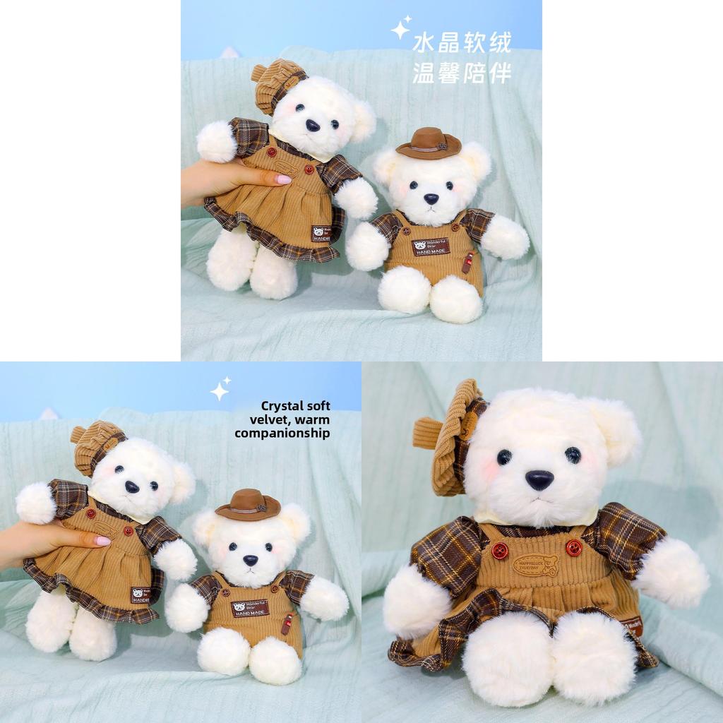 Plush Bear Toy With Clothing For Couples Romantic Gift For Women