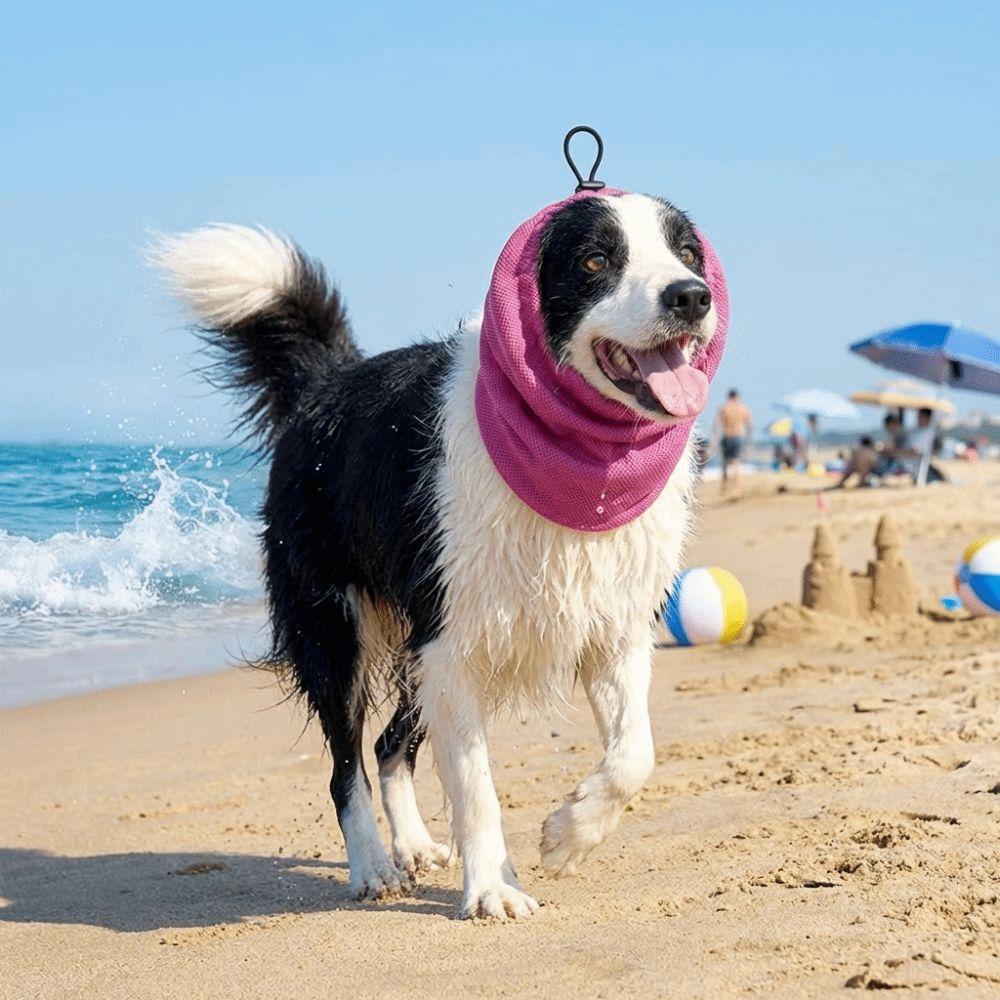 Quick Dry Dog Cooling Head Cover Anti Insect Mosquito Dog Ear Cover Pet Dog Earmuffs  Dog Walking