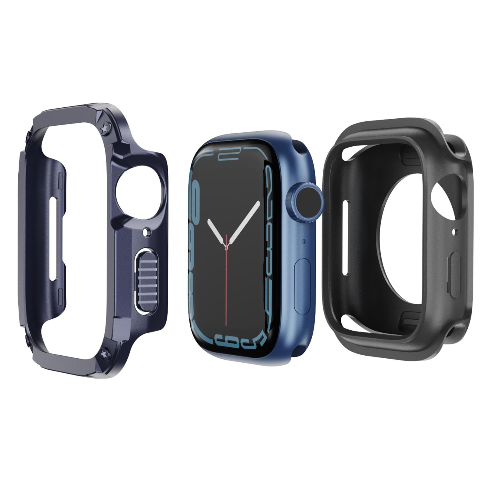 

Watch Case Set for Apple Watch Series SE3/SE2/SE1/ 6/5/4 40mm/7/8/9 41mm Hard PC+TPU Watch Frame Cover Combo F