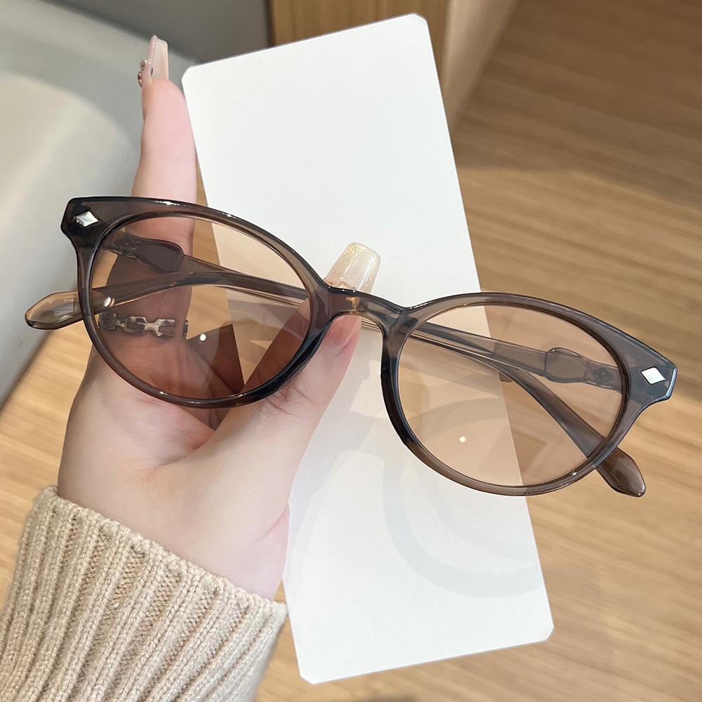 Korean Style Retro Round Frame Sunglasses - UV Protection, Spicy Girl Fashion