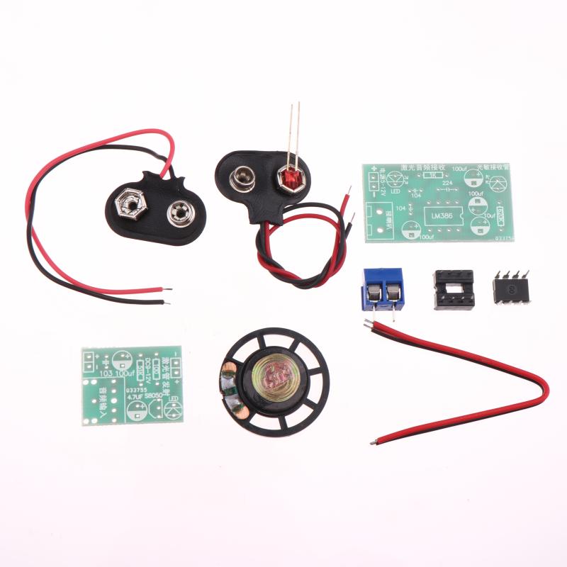 1/2 Sets Laser Wireless Audio Transmission Kit Laser Infrared Transmit/Receive Board Teaching Fun Electronic Production Parts