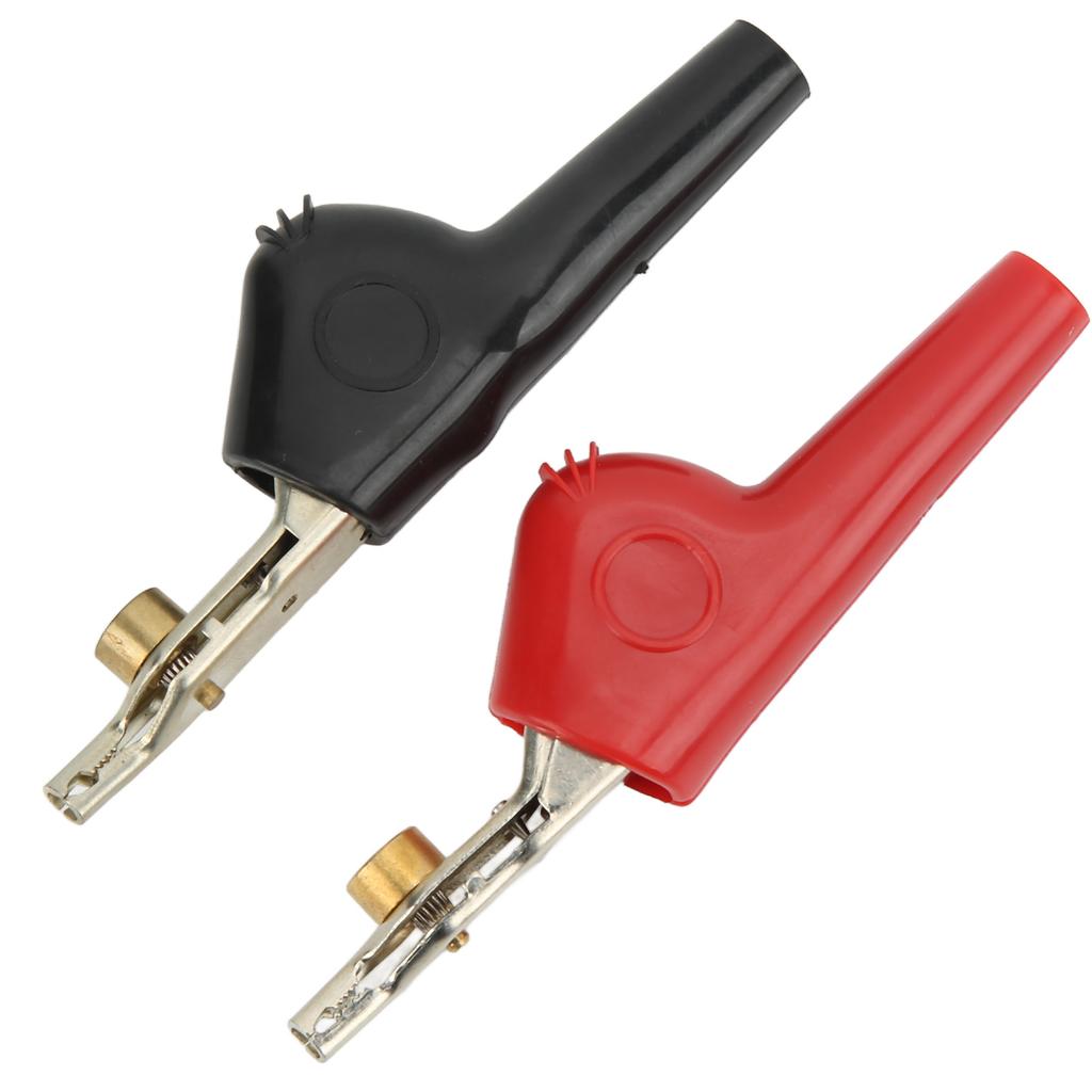 1 Set Non Stripping Test Clips with Needle PVC Cupronickel Electrical Clamps 25mm Opening