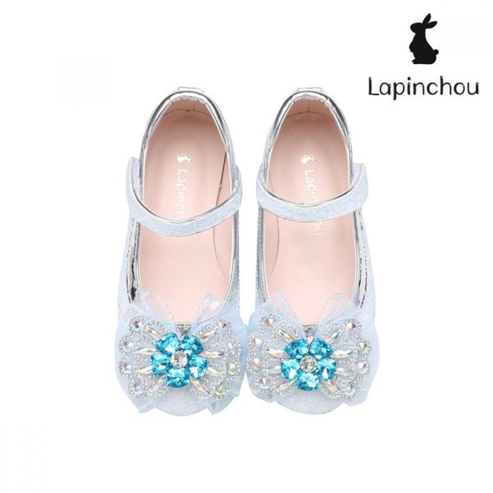 Tradhus Sky Blue Butterfly Glitter Kids Shoes Elena Du Mary Jane
