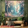 Blue Pigeon and Cherry Blossoms Digital printing polyester wall tapestry suitable for use in living bedrooms offices bars party