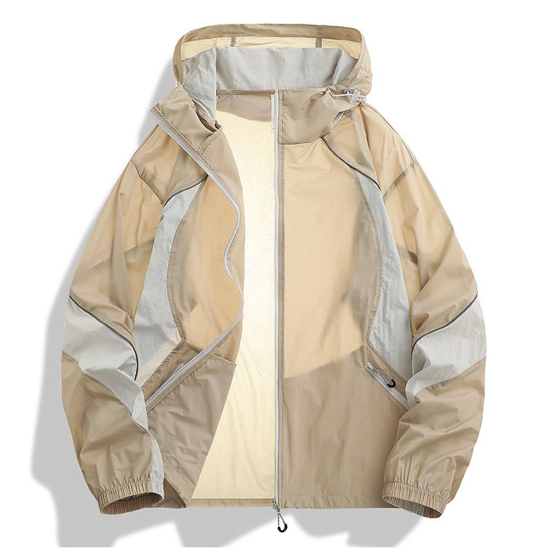Lightweight Breathable Ice Silk Men Women Summer UV Protection Jacket Sporty Coat Anti-Uv Long Sleeve Zipper Coat S