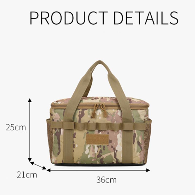 Aufbewahrungstasche für Outdoor-Besteck, Picknicktasche mit großem Fassungsvermögen für Camping, Aufbewahrungstasche mit großem Fassungsvermögen für Outdoor-Campingausrüstung