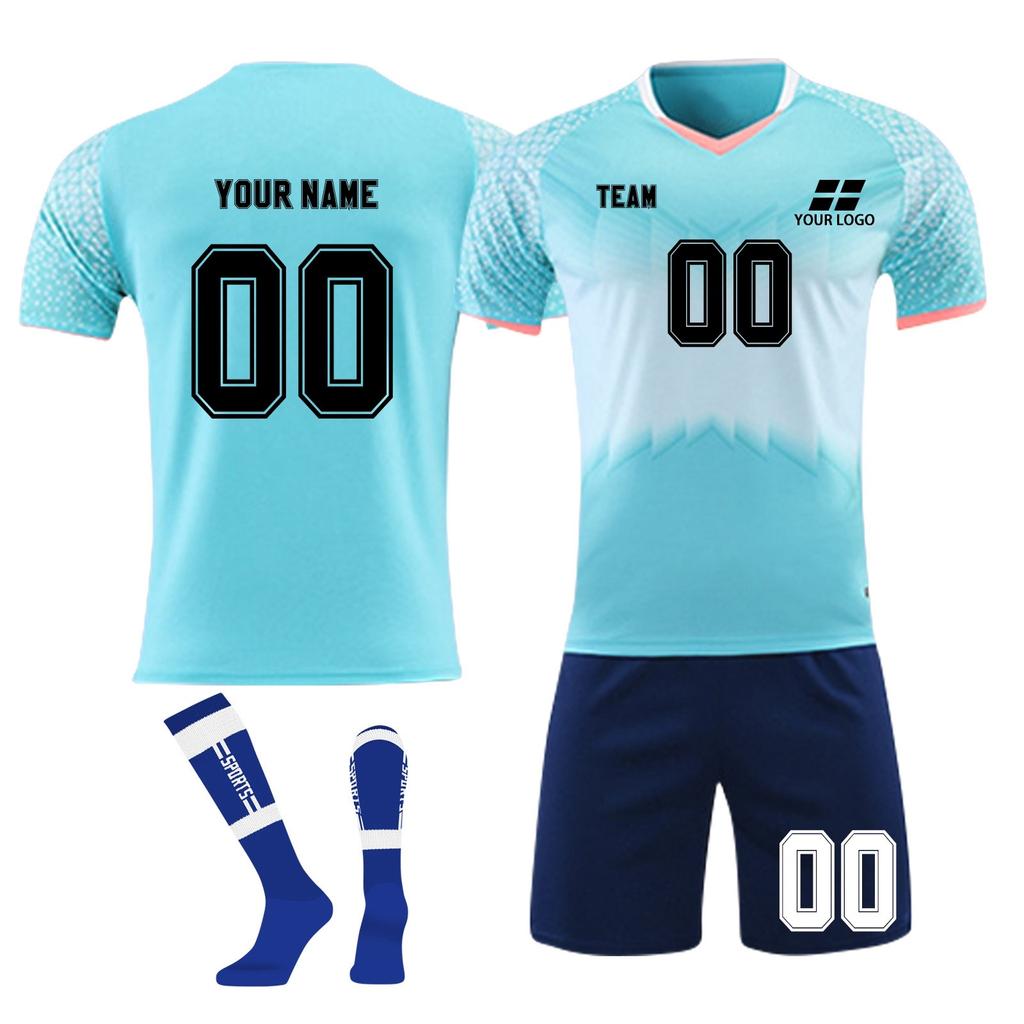 Personalised Shirts Kit Mens Girls With Name Number Custom Football Jerseys For Boys Training Suit