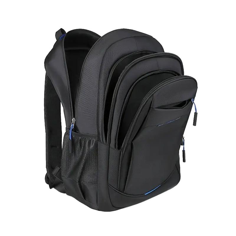 Comfort Padded Business Laptop Backpack Men Oxford Cloth Rucksack With Luggage Strap for School Work Outdoor Trip