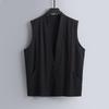 Men's Sleeveless Summer Linen Vest - Chinese Style Retro Tang Suit Waistcoat with Frog Button
