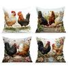 1 Stück Hahn Kissenbezug Für Zuhause Wohnzimmer Schlafzimmer Sofa Büro Dekorative Kissenhülle Weiche Kuschelkissen 45X45cm