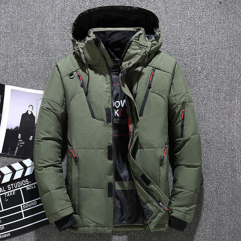 Men's Extra Thick Winter Outdoor Jacket - Coldproof & Warm Trendy Short Style