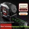 Black Gold Steel 5m Self-Locking Fluorescent Tape Measure – High Precision, Wear-Resistant, Drop-Proof, Widened & Thickened