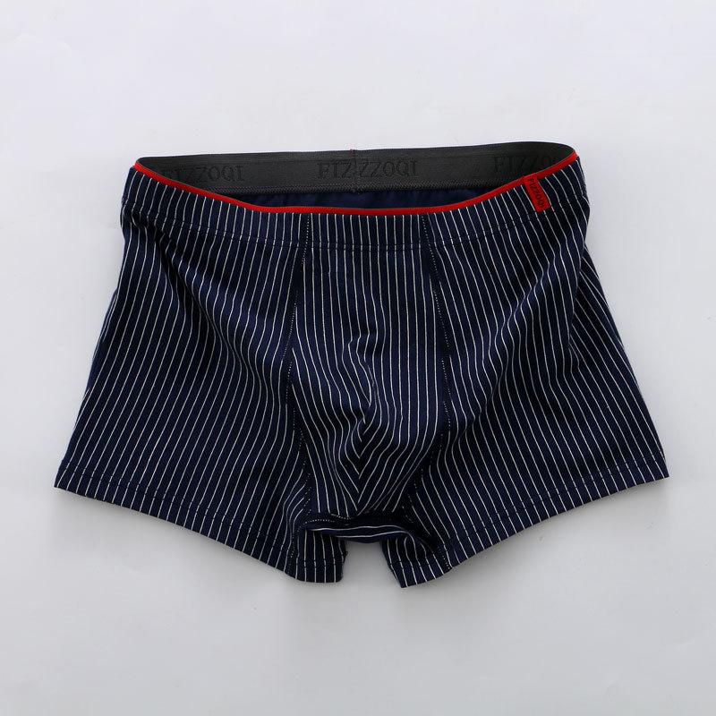 Men's Underwear Cotton Men's Four Corner Pants Breathable Large Size Mid Waist Flat Corner Pants Shorts