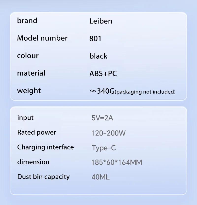 Wireless Car Vacuum Cleaner Multifunctional Mini Portable High-power Suction and Blowing Integrated Cleaning Appliance