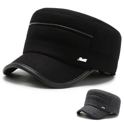 Winter New Hat For And Elderly Flat Top Middle Aged Dad Cold Proof Warm Hat Baeball Cap