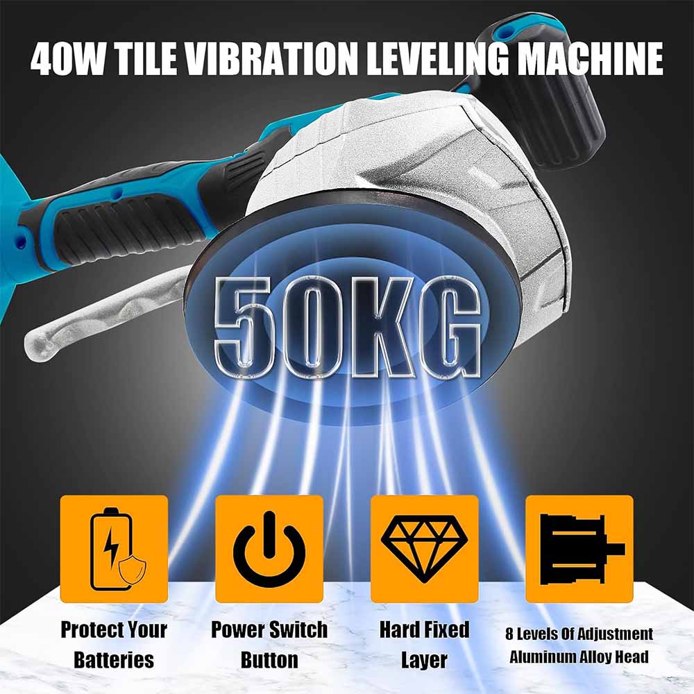 For Dewalt 20V Battery Tile Vibration Leveling Machine 8 Speed Adjustable Cordless Tile Laying Tile Installation Tool For Makita