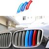 3-Color Exterior Front Grille Grill Strips Trim 3X Fit For BMW X6 E71 2013-2014