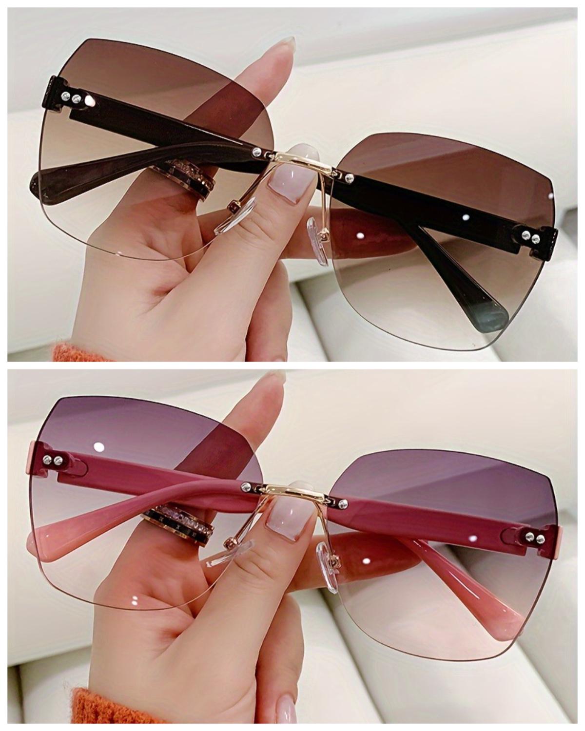 

2pcs Minimalist and trendy frameless glasses - ultra lightweight design - suitable for daily travel