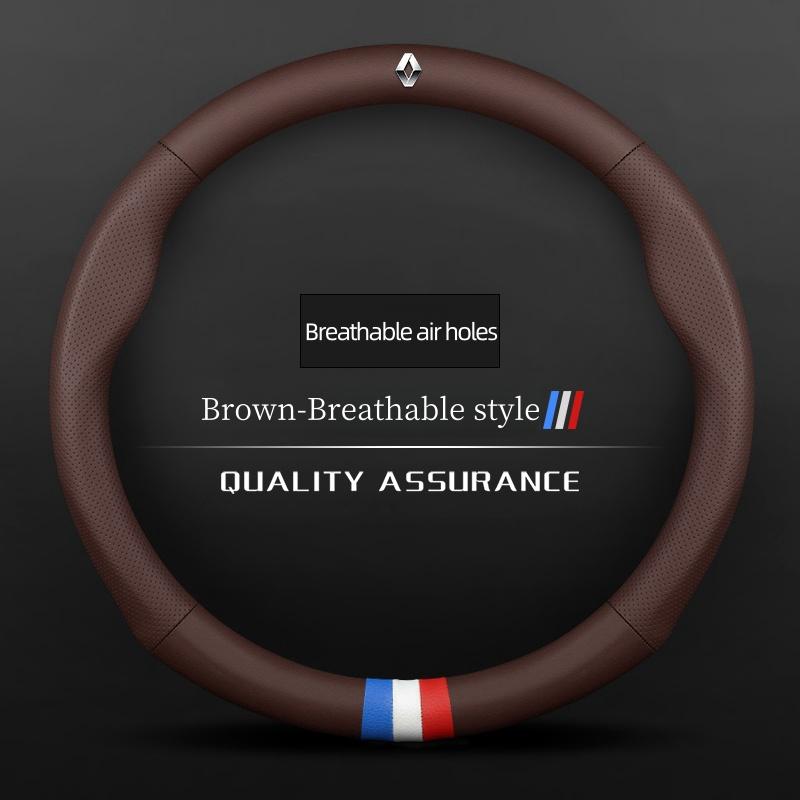 

For Renault 2026 New Hub Caps Car Carbon fiber Leather Steering Wheel Cover For Renault Megane 3 Clio Talisman Laguna Sandero Ka