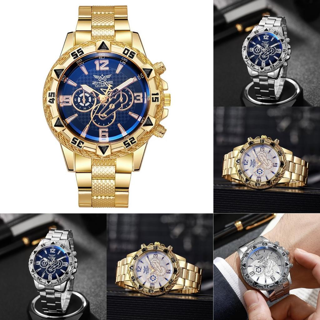 Mens Leather Business Fashion Watch Strap Watch For Gift Giving