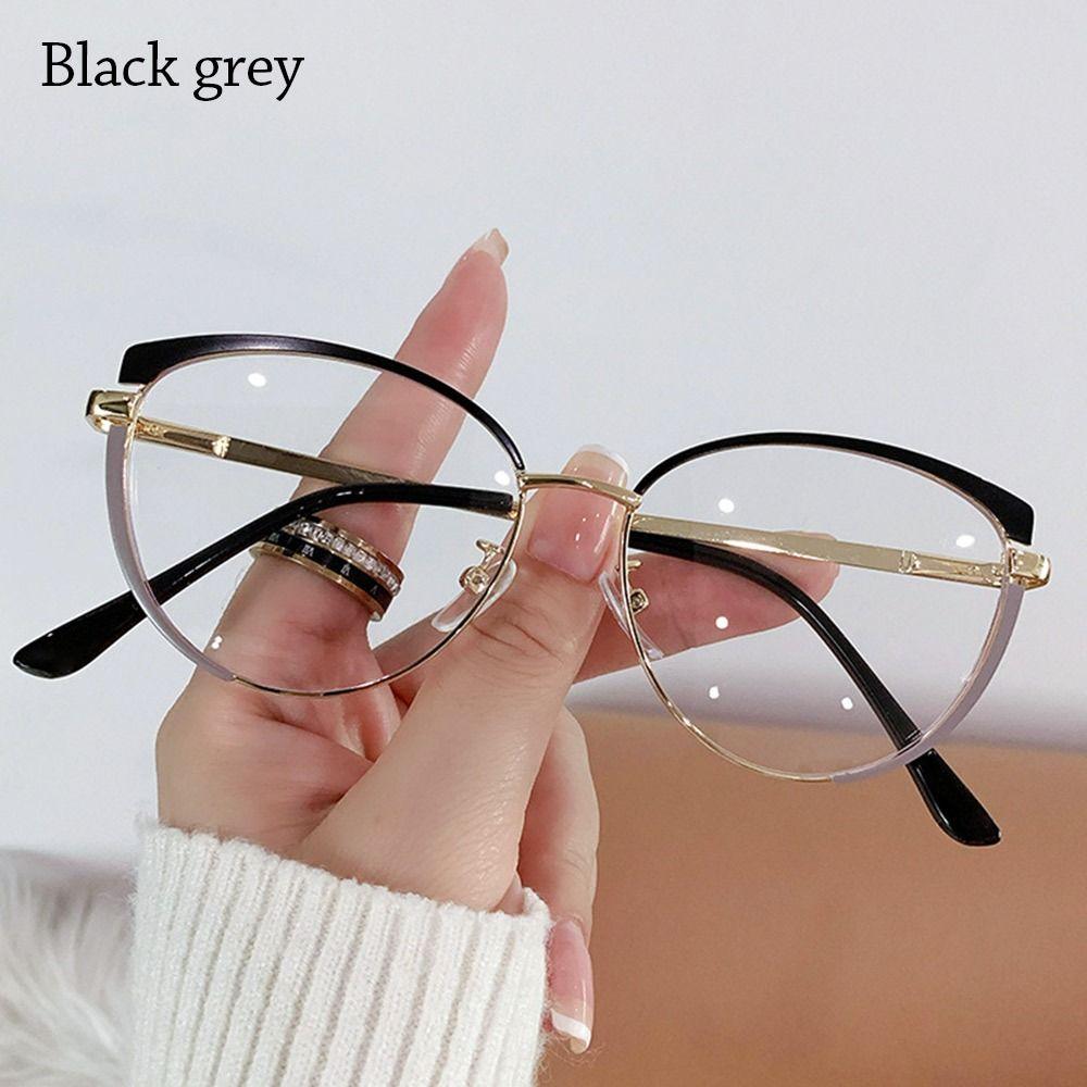 Fashion Cat Eye Anti-Blue Light Blocking Glasses Women Men Luxury Two-Color Optical Spectacles Computer Goggles Reading Eyeglass