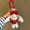 Adorable Plush Rabbit Keychain Soft Doll Ornament Bag Ornament Hanging Pendant Plush Texture for Girls Birthday Gift