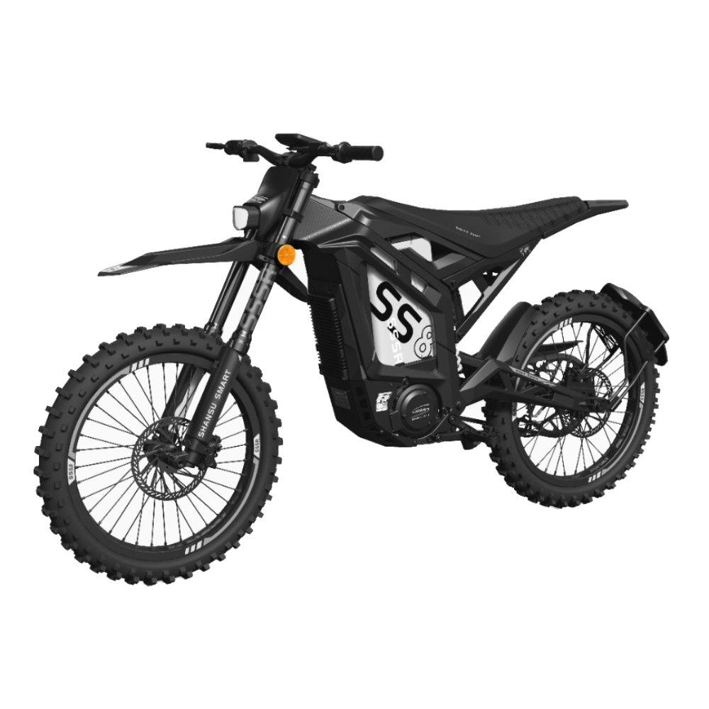 SHANSU SS-8.0 Hochleistungs-Elektromotorrad 72V40AH Batterie mit ultrahoher Kapazität Erweiterte Reichweite für Langstreckenfahrten & Offroad-Abenteuer