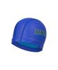 Lenomasuyeongbog Goods Adult Retro Text Pu Swim Cap Blue Ro-Rc2F002-Bu