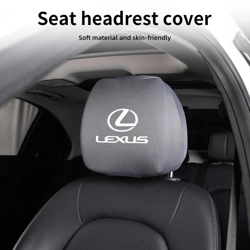 DJSZ3 Car Interior Seat Headrest Cover Anti-fouling Neck Pillow Protector Pad For Lexus CT ES GS NX IS250 CT200h IS300h ES300h RX400h