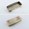 Bathroom Organizer Shelf Shower Caddy Shampoo Holder with Removable Hooks Rustproof Antique Brass Color
